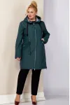 Плащ Shetti 2188 тёмный изумруд