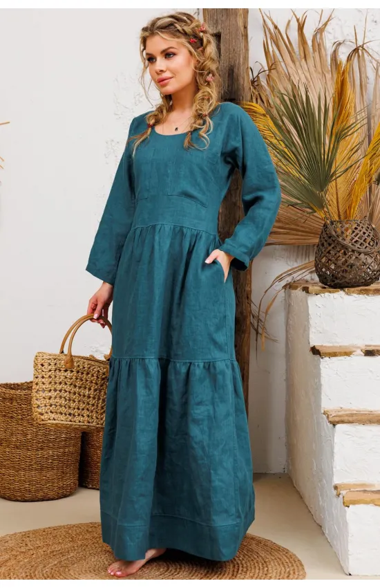 Платье Амулет 9922 морской 170
