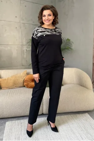 Блузка Rumoda 2135 дл.р черный