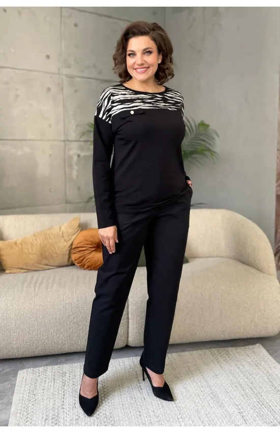Блузка Rumoda 2135 дл.р черный