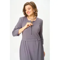 Платье Орхидея Люкс 1619 Перламутрово-ежевичный