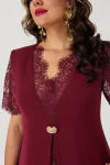 Платье Mira Fashion 5716 бордовый Платье Mira Fashion 5716 бордовый