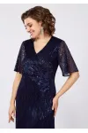 Платье Mira Fashion 5394 темно-синий