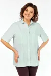 Блузка Avenue 0338-5 полоска, светло-зеленый+молочный