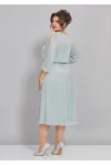 Платье Mira Fashion 5446-4 приглушенно-бирюзовый
