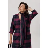 Платье Anelli 1728 Винная геометрия