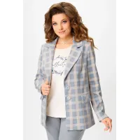 Пиджак Fita 20582 Сида серо-бежевый