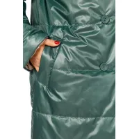 Пальто Диамант 1893 бежево-зелёный