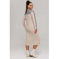 Платье Галеан Cтиль 995 бежевый с серым