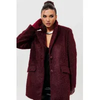 Пальто Mislana 1148 бордовый
