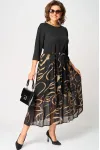 Платье Eva Grant 7216C черый+принт Платье Eva Grant 7216C черый+принт