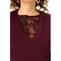 Платье Кокетка И К 1337-1 бордовый