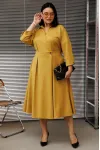 Платье Anastasia 1229-1 горчичный Платье Anastasia 1229-1 горчичный