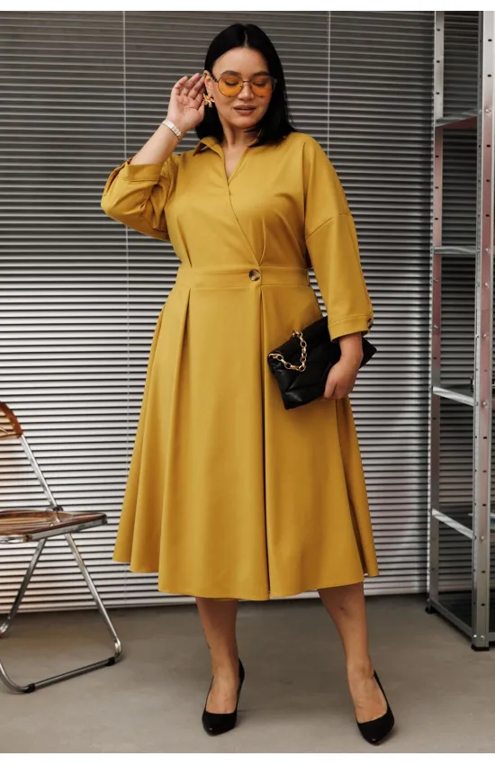 Платье Anastasia 1229-1 горчичный Платье Anastasia 1229-1 горчичный