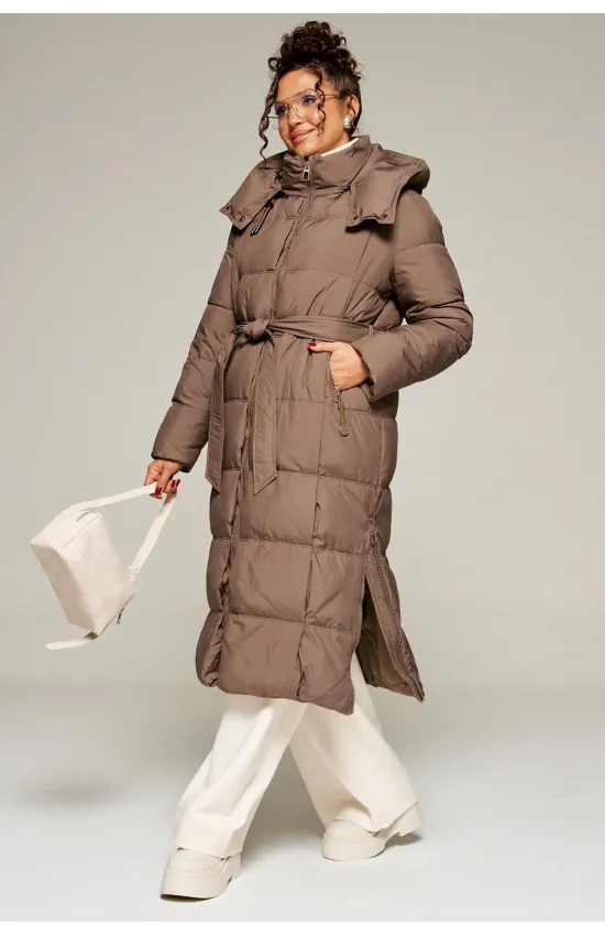 Пальто Beautiful & Free 8014 молочный шоколад