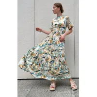 Платье I3I Fashion 101/4 принт перо