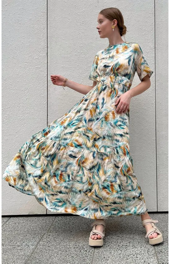 Платье I3I Fashion 101/4 принт перо