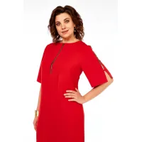 Платье Ольга Стиль С984 красный