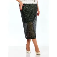 Юбка Ольга Стиль Л432 зеленый