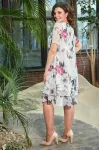 Платье Moda-Versal 2387 молочный+фиолетовый