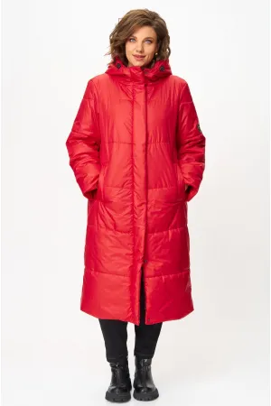 Пальто Andina City 7013 красный