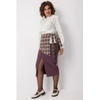 Юбка Begimoda 5016 Виноградная клетка