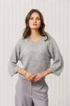 Кофта Romgil рв0381-ак2 светло-серый