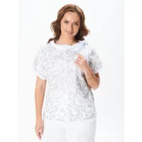 Блузка Condra Deluxe 16241 белый серебристый