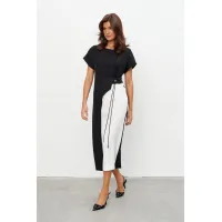 Платье Kavari 1134 черно-белый