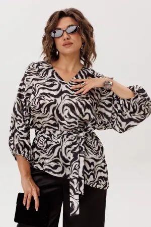 Блузка Anelli 1665 Загадка линий