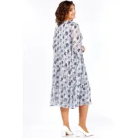 Платье Lady Style Classic 3007/1 синий с серым