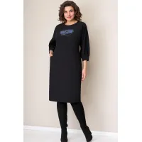 Платье Volna 1271 черно-синий