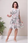 Платье Moda-Versal 2328 серо-розовый new