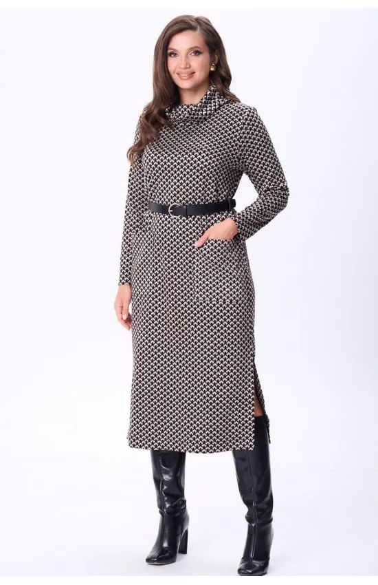 Платье Tvin 7883 беж+черный