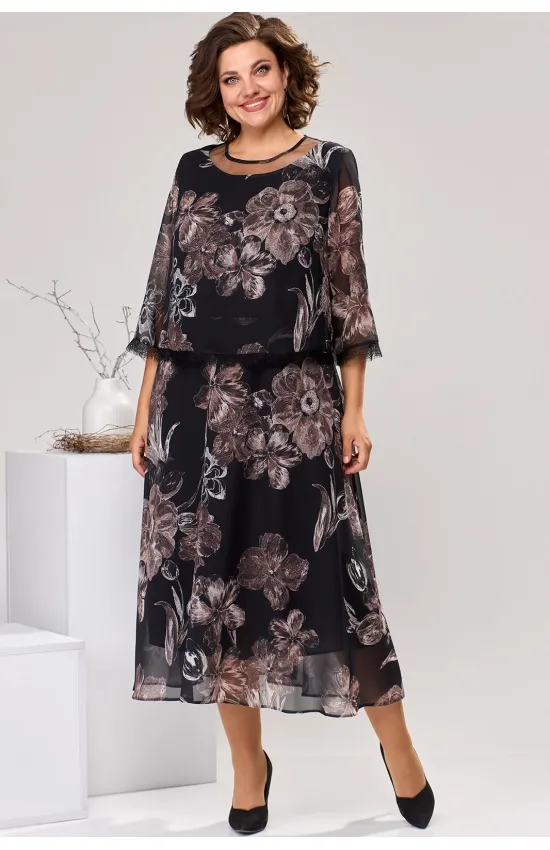 Платье Romanovich 1-2544 коричневый Платье Romanovich 1-2544 коричневый