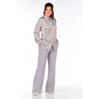 Блузка Ольга Стиль С962 серый