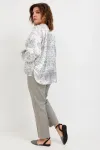 Блузка Begimoda 4142 круги на белом