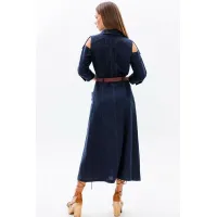 Платье Миа Мода 1551-2 темно-синий