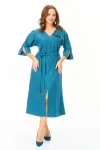 Платье T&n 7711 бирюза темная