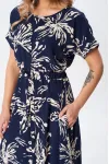 Платье Your Size 2256/164 Цветочный принт на темно-синем
