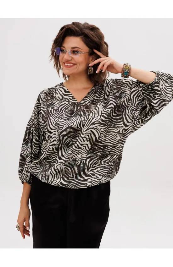 Блузка Anelli 1676.1 Белая саванна