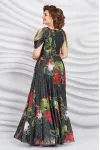 Платье Mira Fashion 5331 цветы на черном