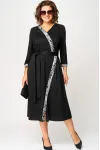 Платье Eva Grant 7220Н черный+серый Платье Eva Grant 7220Н черный+серый