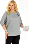 Блузка Элль-Стиль 2436а серый