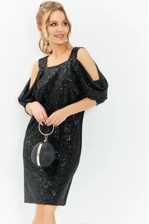 Платье Euromoda 673 черный