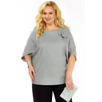 Блузка Элль-Стиль 2436а серый