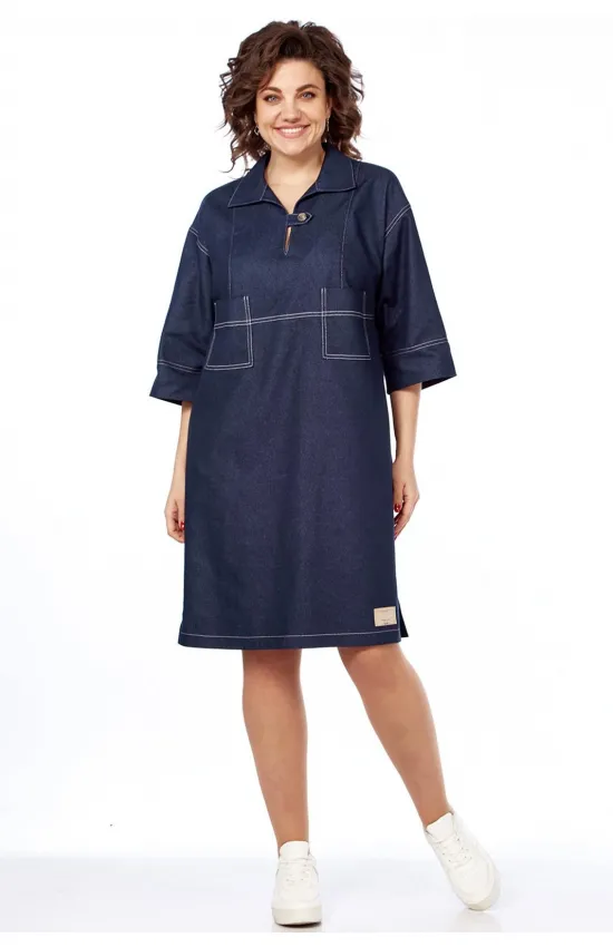 Платье Lady Style Classic 2762/1 Синие тона