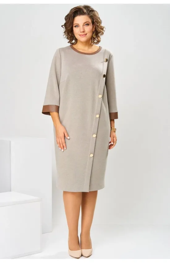 Платье Romanovich 1-2846 бежевый Платье Romanovich 1-2846 бежевый