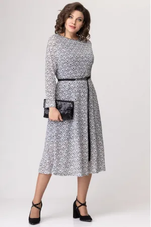 Платье Avanti 1456 чёрно-белый