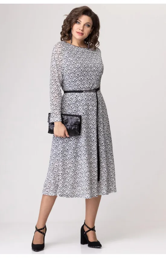 Платье Avanti 1456 чёрно-белый